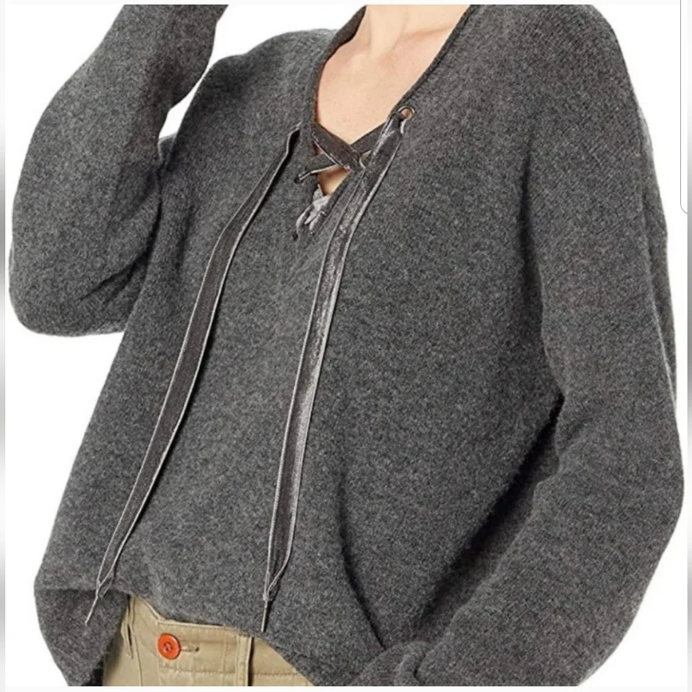 Rails Amelie Women's Wool Blend Lace Up  Sweaters